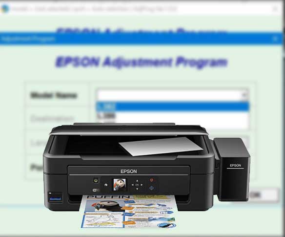 Reset Printer Epson-L380 - L383 - L385 - L485